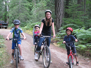 Family ride on Old Loop